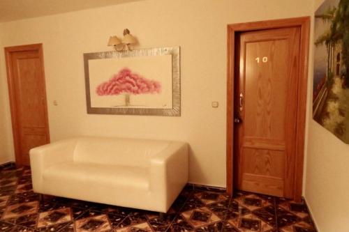 Ruang duduk di Hostal Jaufil