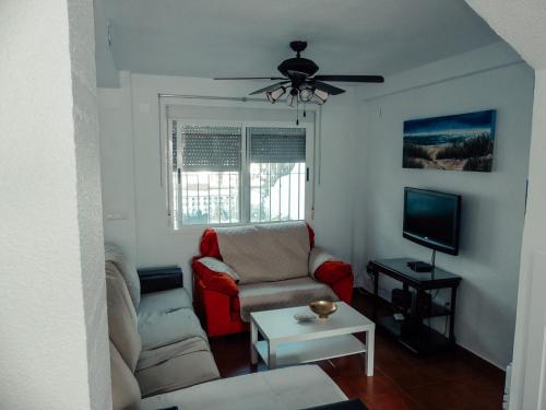 Ruang duduk di Faro II Holiday Home