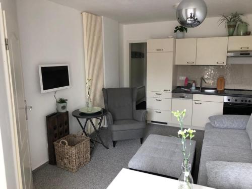 Kuchyň nebo kuchyňský kout v ubytování Apartment in Wiek