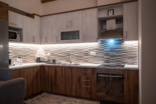 Kuchyň nebo kuchyňský kout v ubytování Fresh Living Suites