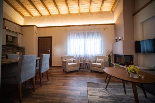 Posezení v ubytování Fresh Living Suites