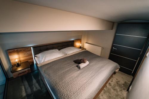 Posteľ alebo postele v izbe v ubytovaní AH Luxury Baštová 10