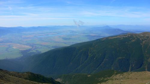a view of a valley from the top of a mountain at ADEMI Apartments in Smrečany