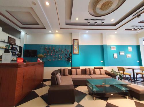 Sapa New Orient Hotelにあるテレビまたはエンターテインメントセンター