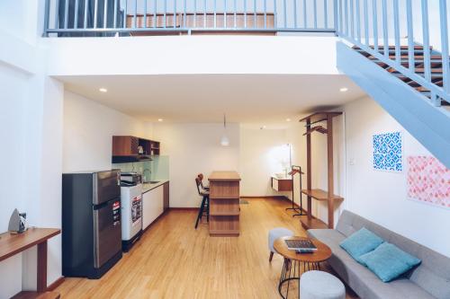 Kuchyň nebo kuchyňský kout v ubytování TTR Studio Apart Hotel