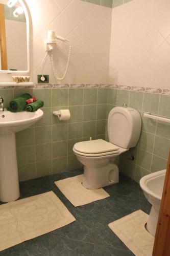 a bathroom with a toilet and a sink at Residence Picalè in Alghero