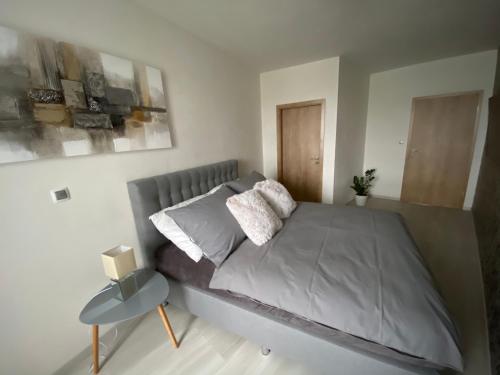Posteľ alebo postele v izbe v ubytovaní Apartmán Champion
