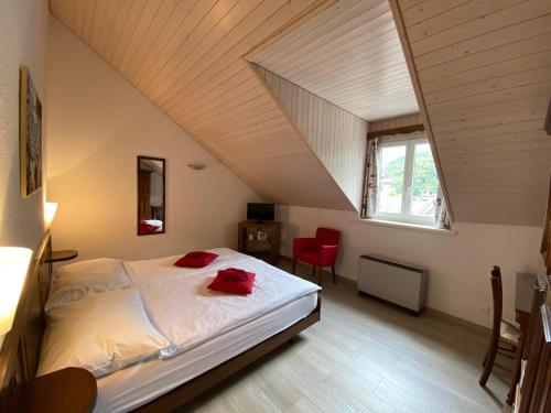 Postel nebo postele na pokoji v ubytování Hotel Antico