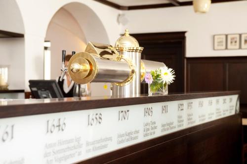 Ο χώρος του lounge ή του μπαρ στο Brauereigasthof & Hotel Kapplerbräu