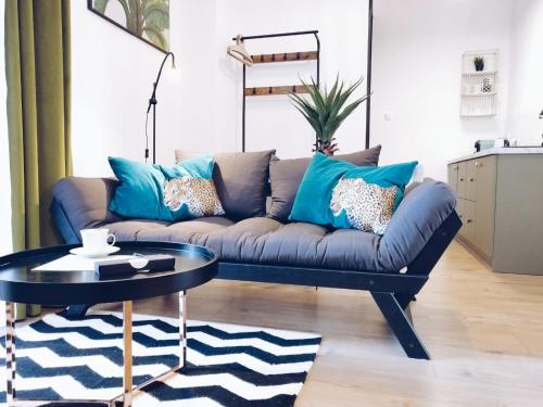 Χώρος καθιστικού στο Rost Apartments