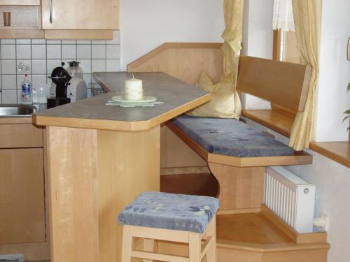 Kuchyň nebo kuchyňský kout v ubytování Ferienwohnung Wohlfartstätter