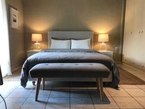 Postel nebo postele na pokoji v ubytování Paradisos Hotel