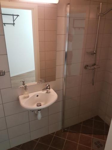 Ванная комната в Folgefonn Gjestetun