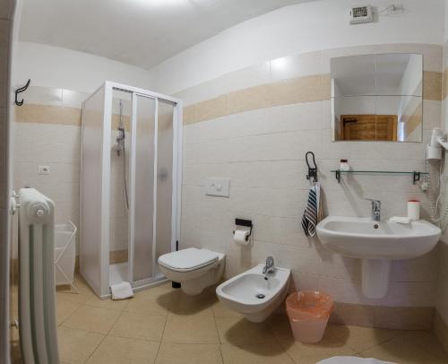A bathroom at Agriturismo Cascina Cornella