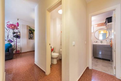 Koupelna v ubytování Apto Grande 2 hab free parking Big apartment 2rooms