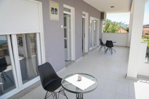 Balkón nebo terasa v ubytování Apartments Tila