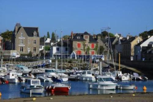 a bunch of boats are docked in a harbor at Maison à 200 m de la mer in Piriac-sur-Mer