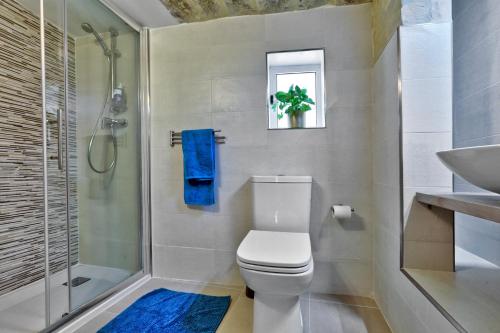 Salle de bains dans l'établissement Charming Valletta 1 bedroom apartment off Republic Street sleeps 4