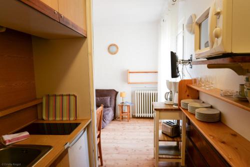 Dapur atau dapur kecil di Residence Les Cimes