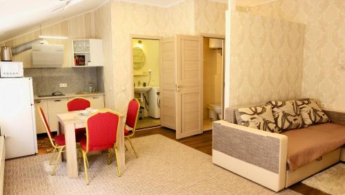Η κουζίνα ή μικρή κουζίνα στο Tallinn Apartments K8 Free parking