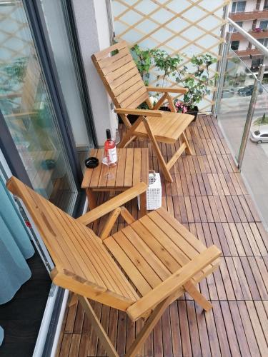 Balkoni atau teres di Wooden Touch Studio