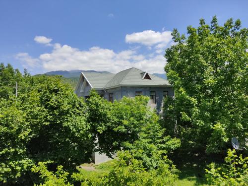 a house in the middle of some trees at Gabala Dreams in Gabala