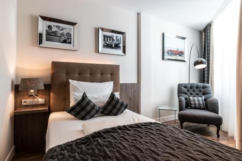 Un ou plusieurs lits dans un hébergement de l'établissement BLOCK Hotel & Living