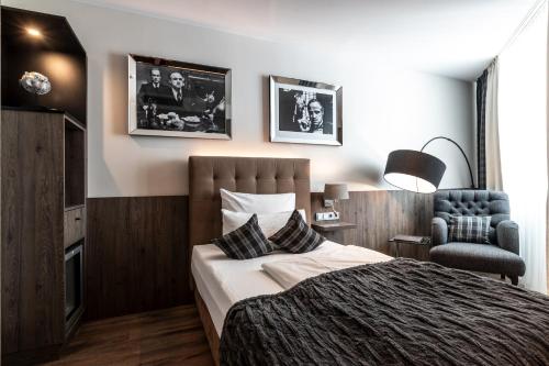 Un ou plusieurs lits dans un hébergement de l'établissement BLOCK Hotel & Living