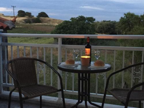 A balcony or terrace at My Lemnos Studios - Studio 4