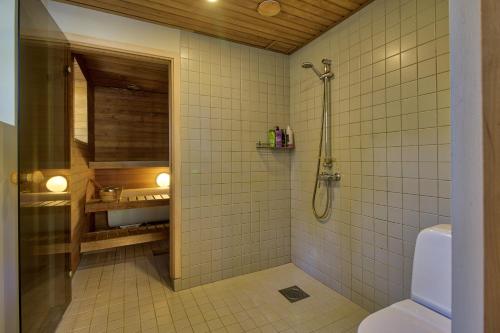 Koupelna v ubytování Roostasalu Holiday home