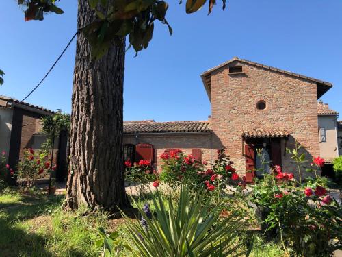 Zahrada ubytování B&B du Couvent, chambre aux paons