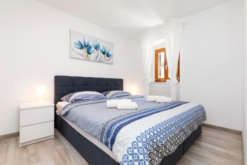 Posteľ alebo postele v izbe v ubytovaní Vacation house Orange