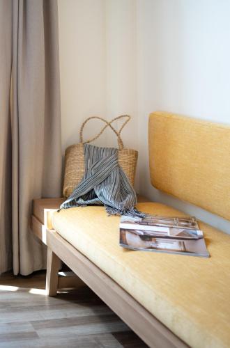 a bed in a room with at La Em Boutique Villa in Da Lat