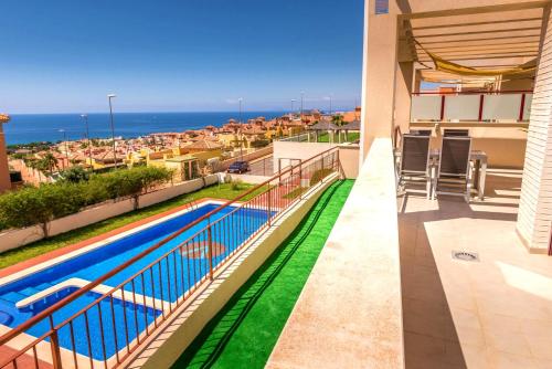 Πισίνα στο ή κοντά στο Sea view Mojon Hills