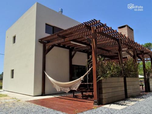 Bygningen som feriehuset ligger i