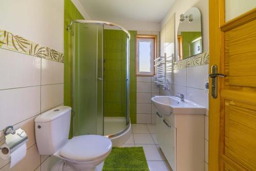 Et badeværelse på Litoral Domki Lubkowo