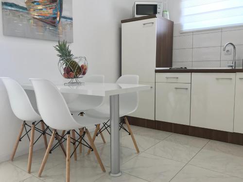 Küche/Küchenzeile in der Unterkunft Jurkas