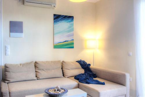 Χώρος καθιστικού στο Ammos Beach House