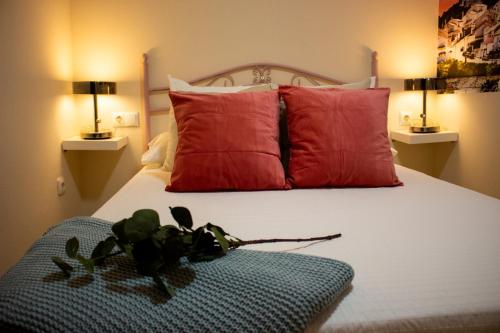 מיטה או מיטות בחדר ב-Apartamento Torreon