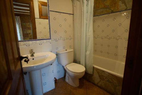 Vonios kambarys apgyvendinimo įstaigoje Casa Bedia