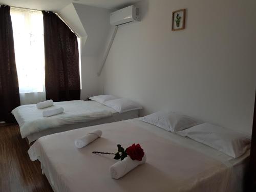 Katil atau katil-katil dalam bilik di Sunny Island Obzor