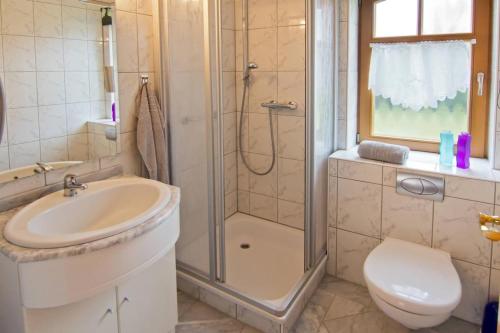Koupelna v ubytování Ferienwohnung Dreimaster W1