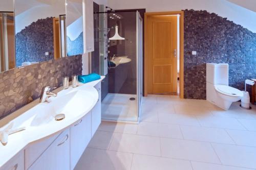 Koupelna v ubytování Ferienwohnung Dreimaster W2