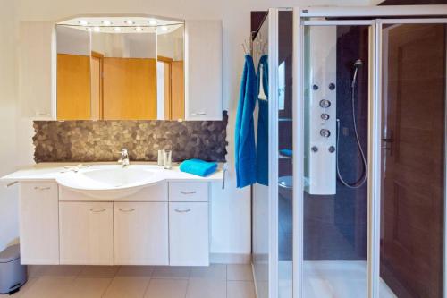 Koupelna v ubytování Ferienwohnung Dreimaster W2