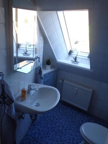 Bilik mandi di Ferienwohnung Kapust