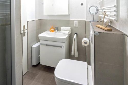 Koupelna v ubytování Ferienwohnung Noatun