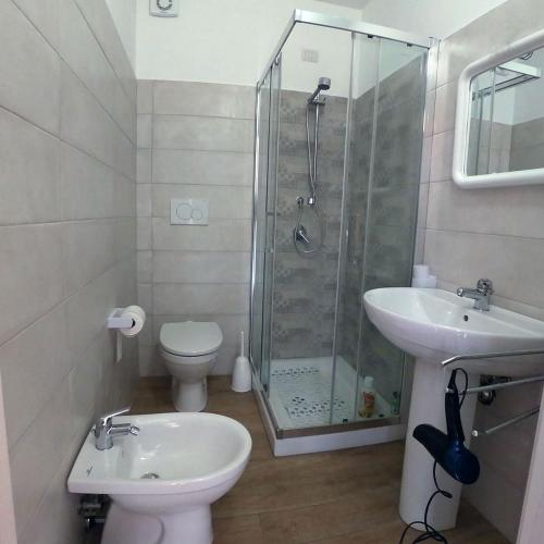Koupelna v ubytování B&B La casa dei nonni