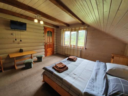 Postel nebo postele na pokoji v ubytování Lucy