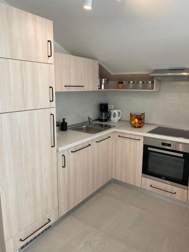 Η κουζίνα ή μικρή κουζίνα στο Apartment Vital Nerezine