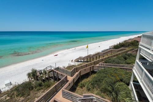 a view of the beach from a building at Mistral Unit 18 in Santa Rosa Beach